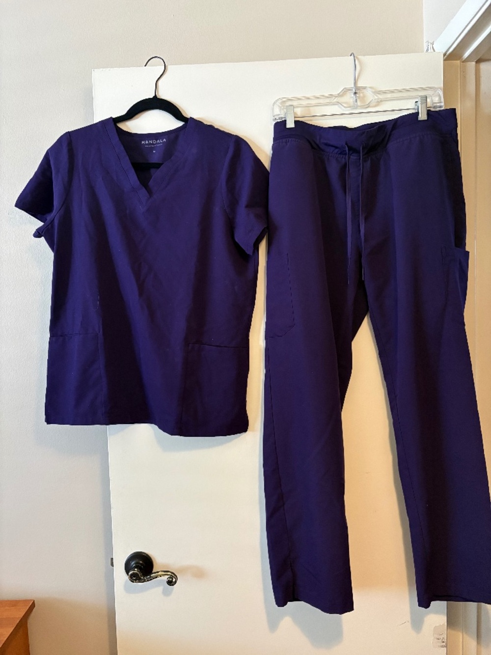 Mandala Deep Purple Scrub Set Medium